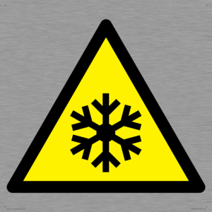 W010 Warning: Low temperature/freezing conditions
